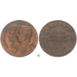 IV. Károly és Zita megkoronázása emlékére 1916 érem